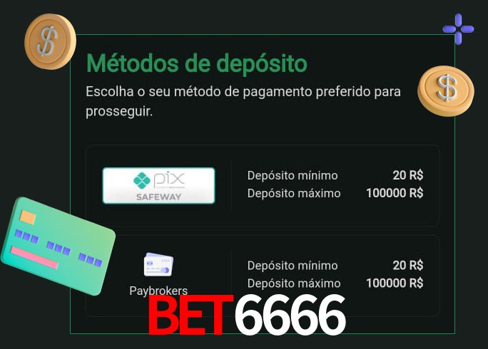 O cassino bet6666 oferece uma grande variedade de métodos de pagamento
